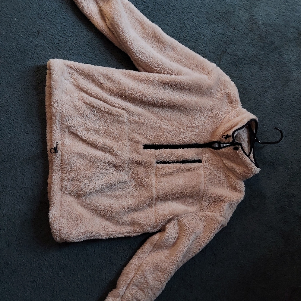 VS PINK 1/2 zip Sherpa pullover